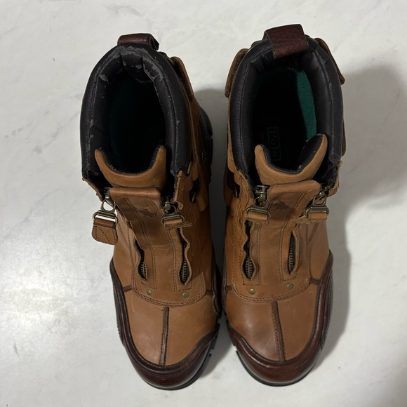 Polo Ralph Lauren Taurin II Vintage Brown Leather Boots Size 10D Winter Work main image 9